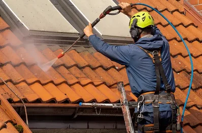 Démoussage et hydrofuge de toiture à Plan